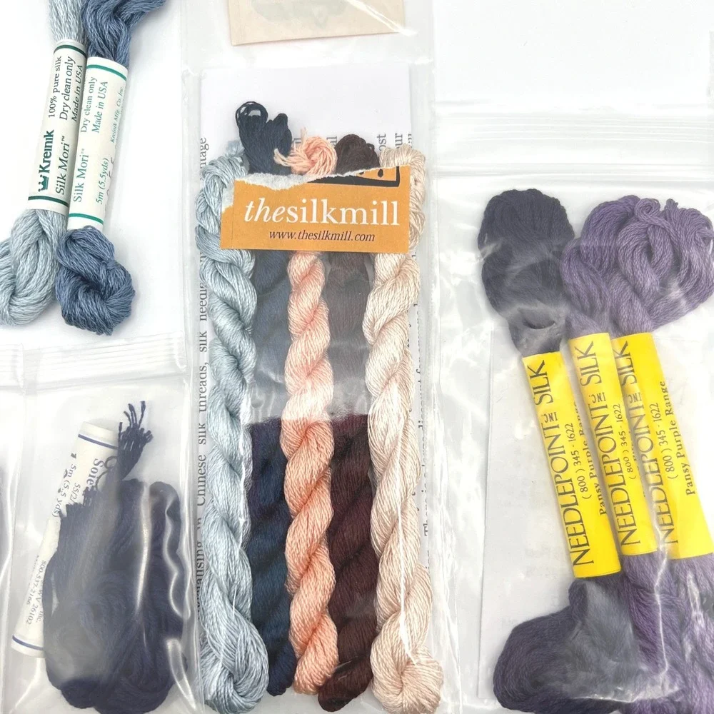 Silk Embroidery Floss Lot Kreinik Soie d'Alger Needlepoint Inc BeStitchMe More